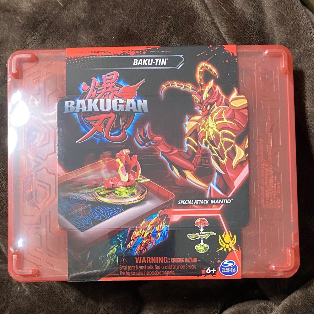 Bakugan Baku-Tin Special Attack Mantid - Fiery Red